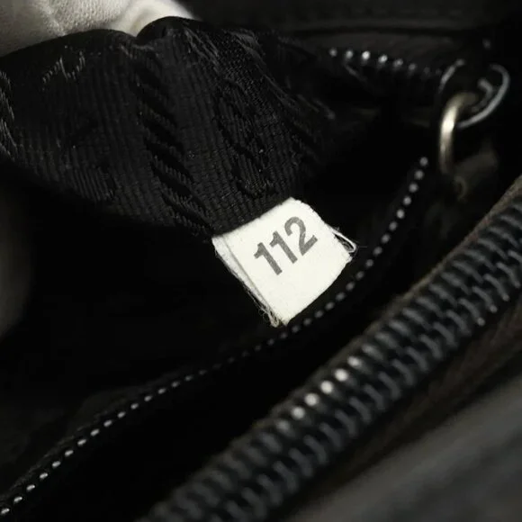 PRADA Tote Bag Nylon Black Auth 155212
